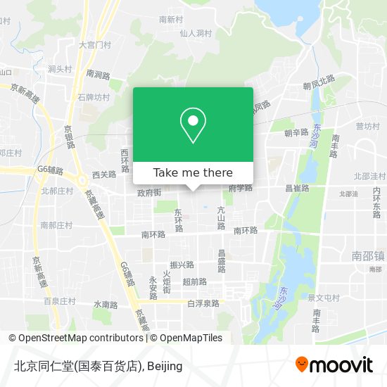 北京同仁堂(国泰百货店) map