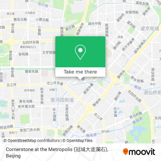 Cornerstone at the Metropolis (冠城大道瀾石) map