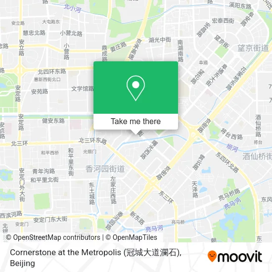 Cornerstone at the Metropolis (冠城大道瀾石) map