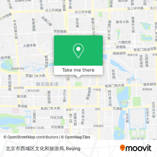 北京市西城区文化和旅游局 map
