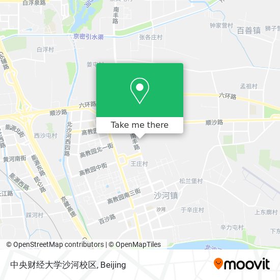 中央财经大学沙河校区 map