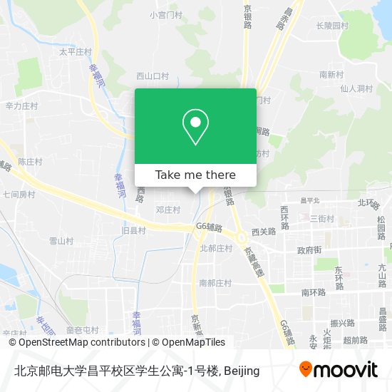 北京邮电大学昌平校区学生公寓-1号楼 map