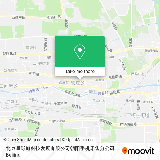 北京星球通科技发展有限公司朝阳手机零售分公司 map