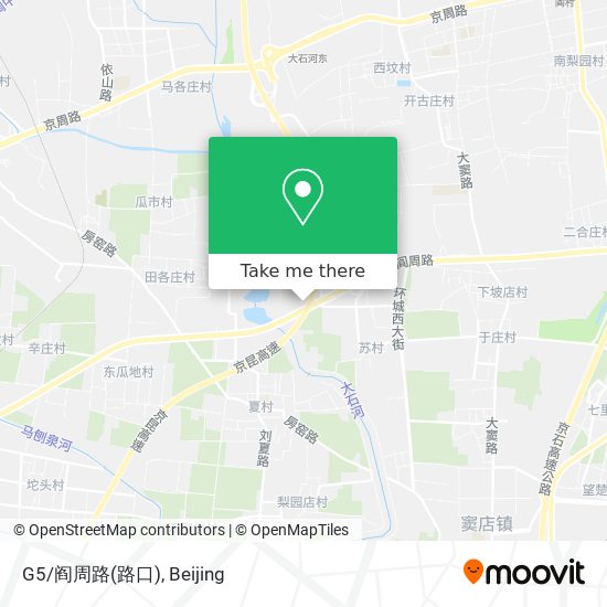 G5/阎周路(路口) map