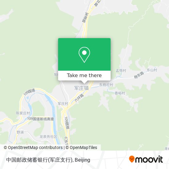 中国邮政储蓄银行(军庄支行) map