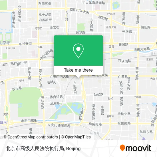 北京市高级人民法院执行局 map