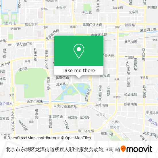 北京市东城区龙潭街道残疾人职业康复劳动站 map