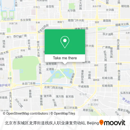 北京市东城区龙潭街道残疾人职业康复劳动站 map