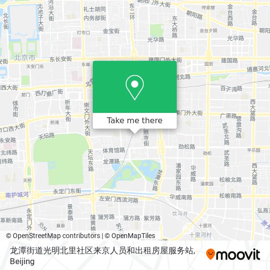 龙潭街道光明北里社区来京人员和出租房屋服务站 map
