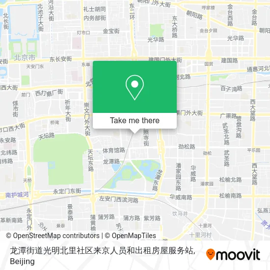 龙潭街道光明北里社区来京人员和出租房屋服务站 map