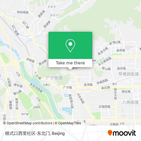 模式口西里社区-东北门 map