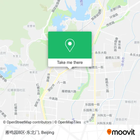 雁鸣园B区-东北门 map