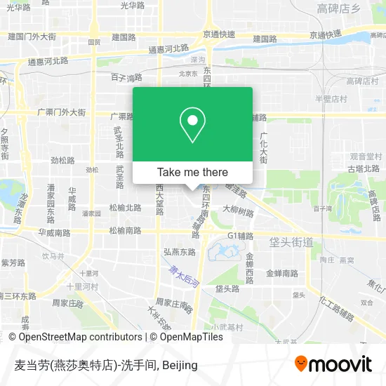 麦当劳(燕莎奥特店)-洗手间 map