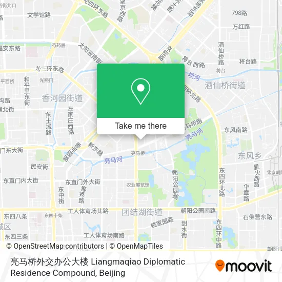 亮马桥外交办公大楼 Liangmaqiao Diplomatic Residence Compound map