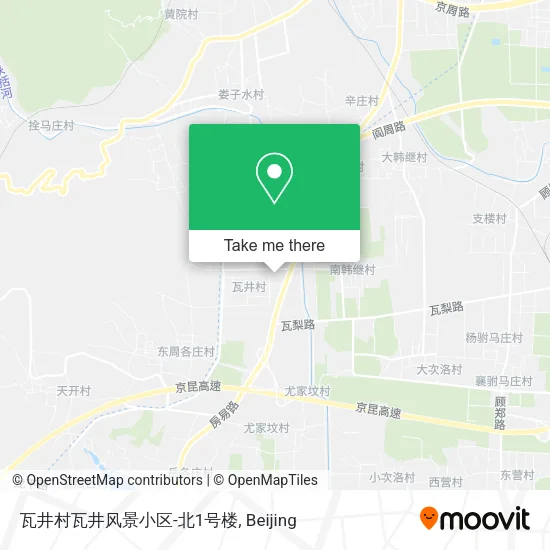瓦井村瓦井风景小区-北1号楼 map