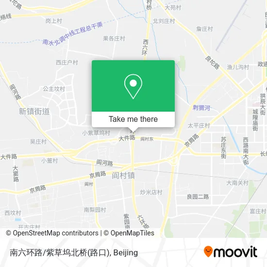 南六环路/紫草坞北桥(路口) map