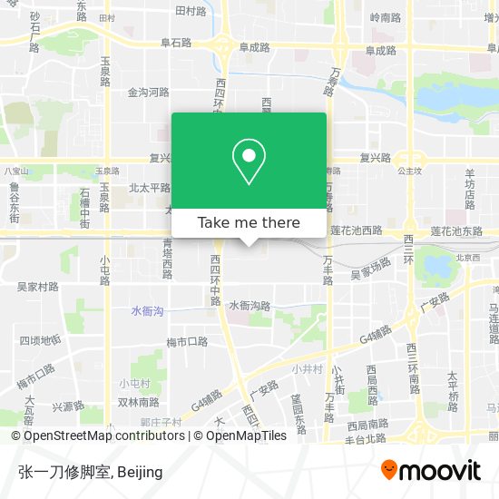 张一刀修脚室 map