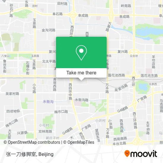 张一刀修脚室 map