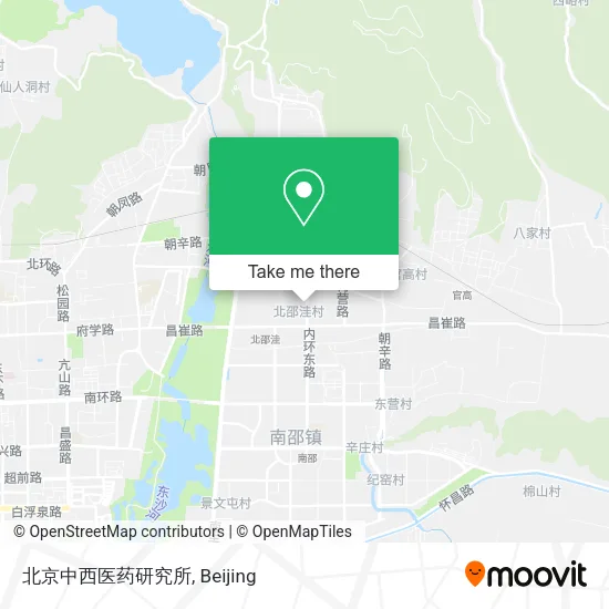 北京中西医药研究所 map