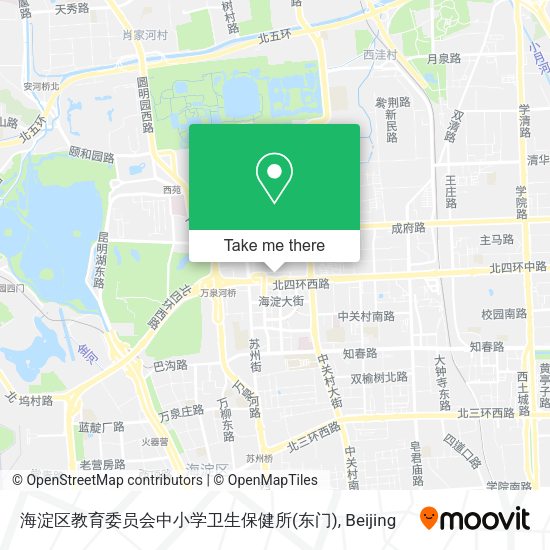 海淀区教育委员会中小学卫生保健所(东门) map