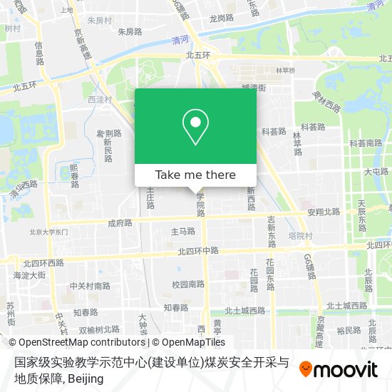 国家级实验教学示范中心(建设单位)煤炭安全开采与地质保障 map
