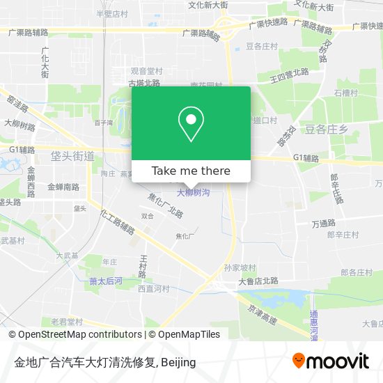 金地广合汽车大灯清洗修复 map
