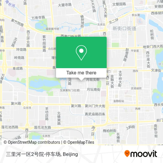 三里河一区2号院-停车场 map