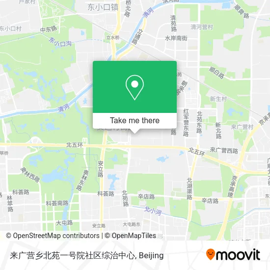 来广营乡北苑一号院社区综治中心 map