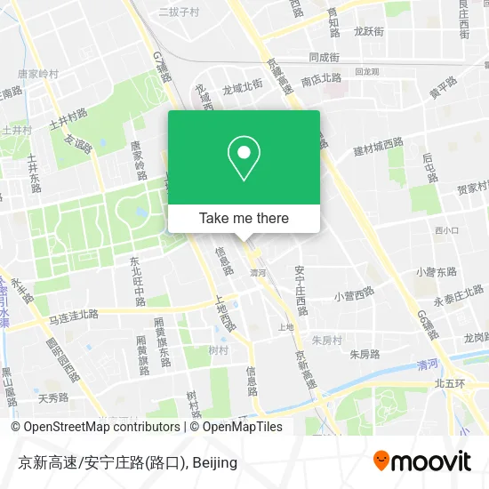 京新高速/安宁庄路(路口) map