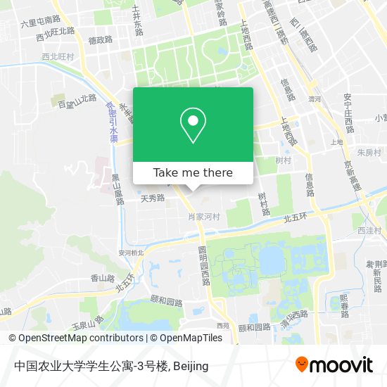 中国农业大学学生公寓-3号楼 map
