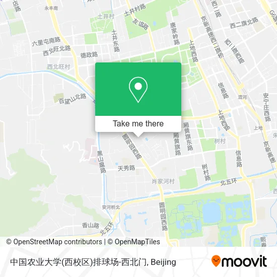 中国农业大学(西校区)排球场-西北门 map