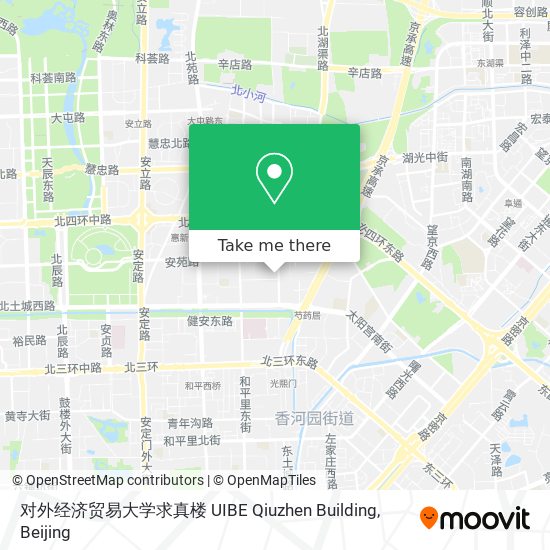 对外经济贸易大学求真楼 UIBE Qiuzhen Building map