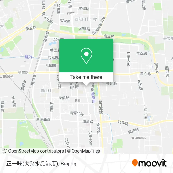 正一味(大兴水晶港店) map