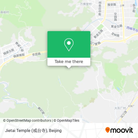 Jietai Temple (戒台寺) map