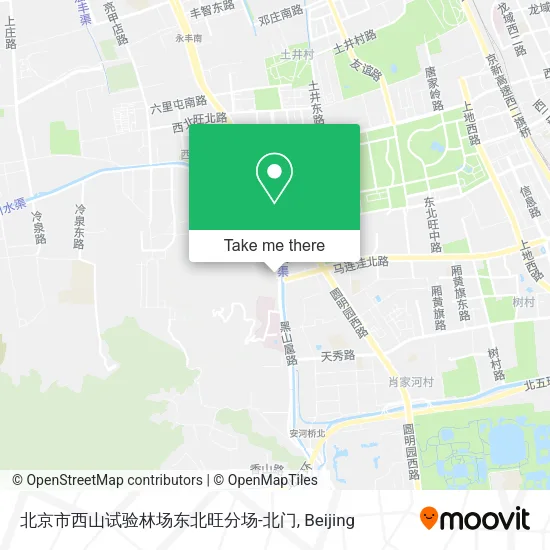 北京市西山试验林场东北旺分场-北门 map