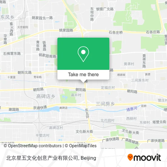 北京星五文化创意产业有限公司 map