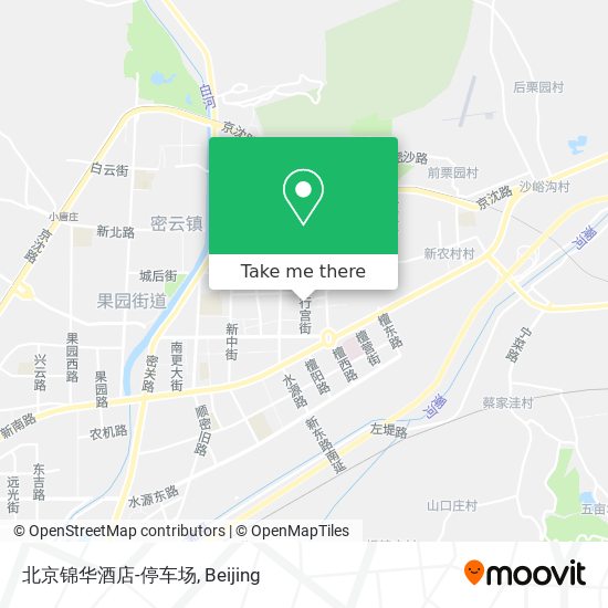 北京锦华酒店-停车场 map