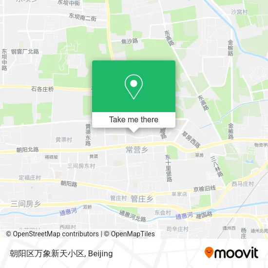 朝阳区万象新天小区 map
