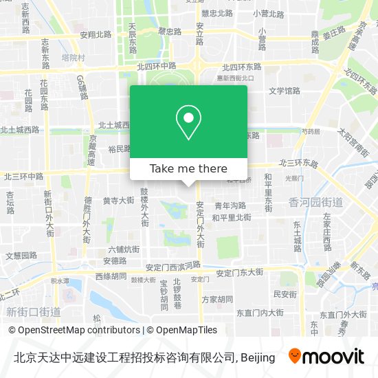 北京天达中远建设工程招投标咨询有限公司 map