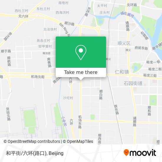 和平街/六环(路口) map