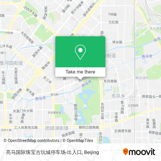 亮马国际珠宝古玩城停车场-出入口 map