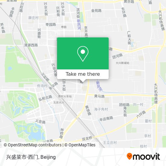 兴盛菜市-西门 map