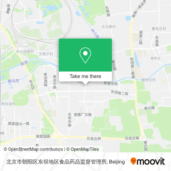 北京市朝阳区东坝地区食品药品监督管理所 map