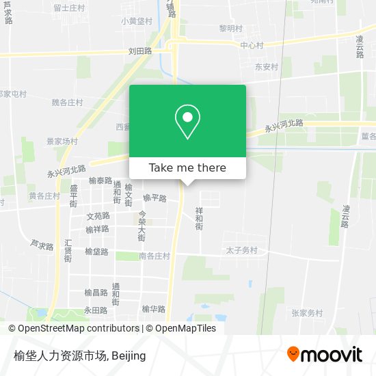 榆垡人力资源市场 map