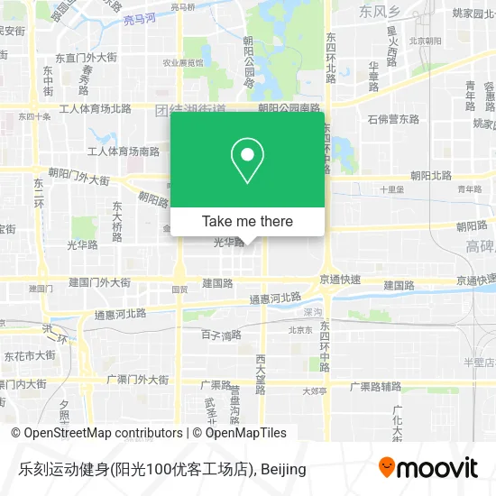乐刻运动健身(阳光100优客工场店) map