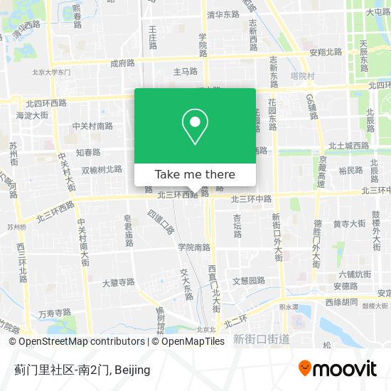 蓟门里社区-南2门 map