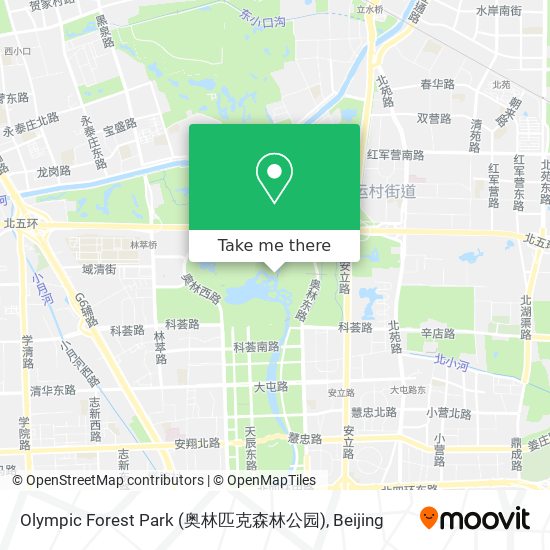 Olympic Forest Park (奥林匹克森林公园) map
