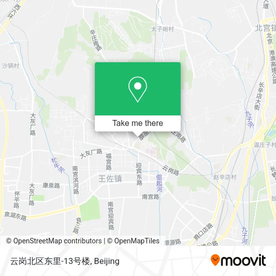 云岗北区东里-13号楼 map
