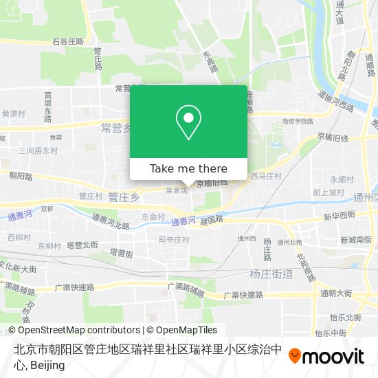 北京市朝阳区管庄地区瑞祥里社区瑞祥里小区综治中心 map