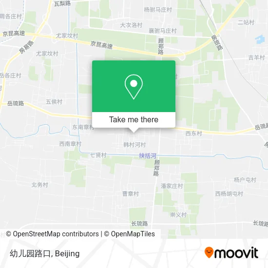 幼儿园路口 map